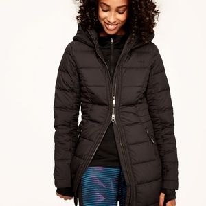 Lole Gisele black hooded down parka sz M